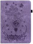  ART FLOWERS Összecsukható tok Huawei MediaPad M5 Lite 10" lila