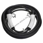VHBW Töltőkábel elektromos autó, plug-in hibrid, type2 csatlakozó, 3 fázisú, 32A, 22KW, 10m