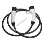 VHBW Töltőkábel elektromos autó, plug-in hibrid, type2 csatlakozó, 3 fázisú, 16A, 11KW, 3m
