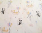  Flanel textil - méteráru - 160 cm / panda maci - róka - nyuszi - lufi mintás