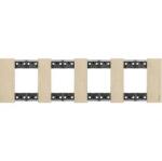 Legrand Rama, ornament, modulara, 2+2+2+2, module, Auriu, Bticino, Living, Now, KA4802M4ZW (KA4802M4ZW)
