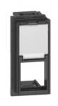 Legrand Placa, Modulara, pentru, priza, RJ, 45, 1M, Keystone, Negru, Bticino, Living, Now, KG07K (KG07K)