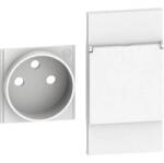 Legrand Placa, Modulara, pentru, priza, FR/BE, capac, 2M, Alb, Bticino, Living, Now, KW55P (KW55P)