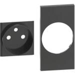 Legrand Placa, Modulara, pentru, priza, FR/BE, 2M, Negru, Bticino, Living, Now, KG55 (KG55)