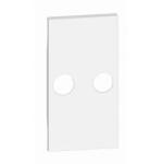 Legrand Placa, Modulara, pentru, 2, iesiri, 2m, (TV+spia), Alb, Bticino, Living, Now, KW25M2 (KW25M2)