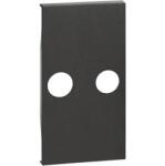 Legrand Placa, Modulara, pentru, 2, iesiri, 2M, (TV+spia), Negru, Bticino, Living, Now, KG25M2 (KG25M2)