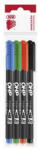 ICO Alkoholos marker készlet, OHP, 2-3 mm, B, ICO, 4 különböző szín (TICOHPBV4) - onlinepapirbolt