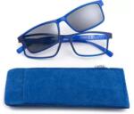 B&S készolvasó szemüveg előtéttel Dioptria +1, 0D Keret színe Kék (752020)