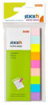 STICK N Jelölőcímke, papír, 9x50 lap, 50x12 mm, STICK N, neon és pasztell mix (SN21689) - hezi