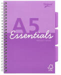 Hezi Spirálfüzet, A5, vonalas, 100 lap, PUKKA PAD "Unipad Essentials Project Book", vegyes (PUPUEPBA5)