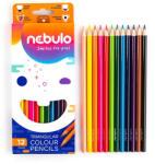 Nebulo Színes ceruza NEBULO háromszögletű 12 db/készlet (07-00918)