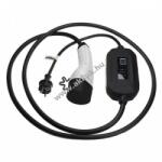 VHBW Hálózati töltőkábel elektromos autóhoz, plug-in hibrid, Type2, 1-fázisú, 16A, 3, 5kW, 3m