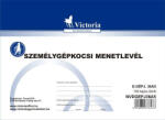 Victoria Paper Nyomtatvány, menetlevél, személygépkocsi, 100 lap, A5, fekvő, VICTORIA PAPER, D. GÉPJ. 36 (NVDGEPJ36A5)