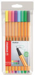 STABILO Tűfilc készlet, 0, 4 mm, STABILO Point 88, 8 pasztell szín (TST88801) - hezi