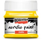 Pentart Akrilfesték, matt, Pentart, 50 ml, sárga (PC1153)