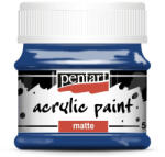 Pentart Akrilfesték, matt, Pentart, 50 ml, sötétkék (PC1307)
