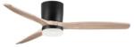 Nova Luce Lustra LED cu Ventilator si telecomanda ALOA negru/natural wood (NVL-9952371)