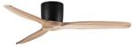 Nova Luce Ventilator de tavan cu telecomanda NINEMIA negru/natural wood (NVL-9952370)