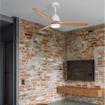 Nova Luce Ventilator de tavan cu telecomanda si iluminat NATURE alb/ stejar (NVL-9952314)