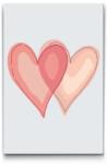  Festés számok szerint - Két szív Méret: 40x60cm, Keretezés: Műanyagtáblával