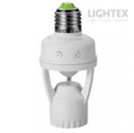 LIGHTEX ФАСУНГА СЪС СЕНЗОР ЗА ДВИЖЕНИЕ lightex Е27 360' max. 6m (650az0001310)