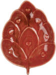 Clayre & Eef Platou ceramica rosie Frunza 16x12x3 cm (6CE2160) Tava
