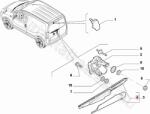 Fiat Hátsó ablaktörlő lapát FIAT FIORINO 07- (71744176)