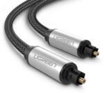 UGREEN AV108 Toslink audio optikai fonott alumínium kábel 1m szürke (10539) (UG10539)