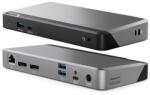 ALOGIC DUPRDX2-100 dokkoló állomás és port replikátor Vezetékes USB 3.2 Gen 1 (3.1 Gen 1) Type-C Fekete, Szürke (DUPRDX2-100) (DUPRDX2-100)
