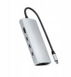 Satechi többportos Usb-c Hub 8K Sd Ethernet V3 Silver adapter Macbookhoz