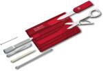 Victorinox SWISS CARD Classic Utazó készlet - Átlátszó Piros (V-0.71 00. T) (V-0.71 00.T)