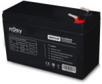 nJoy Szünetmentes akkumulátor - GP07122F (12V/7Ah, T2/F2, zárt, gondozás mentes, AGM) (GP07122F) - securezone
