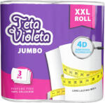 Violeta VIOLETA háztartási papírtörlő JUMBO XXL prémium, 3 rétegű, 2 tekercs - tisztitoszeruzlet