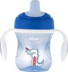 Chicco Training Cup csöpögésmentes, TPE csőrös itatópohár fülekkel 6 hó+ 200 ml (fiús) (CHI000189) (CHI000189)
