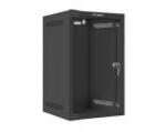 Lanberg Rack szekrény Lanberg WF10-2309-10B (9U; 462mm 280mm 310 mm; akasztós; üveg (WF10-2309-10B)
