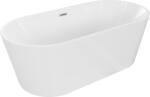 Mexen Luna 160x75 cm alb/nichel (52031607500-97)