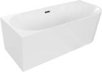 Mexen Mia 180x80 cm stânga alb/negru (52691808000L-70)