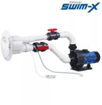  SwimX 70 m3/h ellenáramoltató szett ovális ABS előlappal 2.2 kW ~1 szivattyúval (ELO_502)