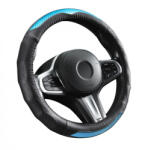 Autolife Bőrhatású Kormányvédő 38cm / Pink betétes (00894) - olaj