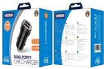 Jellico autós töltő F2S 3.1A 18W 2xUSB fekete
