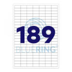 Bluering Etikett címke, 25, 4x10mm, 100 lap, 189 címke/lap (10295)