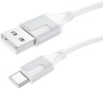 BOROFONE Cablu alimentare si date Borofone BX101, Fast Charging, USB la USB Type-C 3A, 1m, Alb