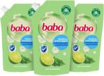 Baba Triopack Antibacterial Liquid Soap Refill Lime 500 ml (8720181109218x3bun)