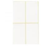  Etikett címke, 40x70mm, 15 lap, 4 címke/lap (ISCIN4070) - aqua
