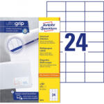 AVERY Etikett címke, 70 x37mm, univerzális, 24 címke/ív, 100 ív/doboz, fehér (3474) (3474) - aqua