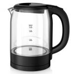 Voltz Електрическа стъклена кана Oliver Voltz OV51230X, 2200W, 1.7 л, Скрит нагревател, Светлинен индикатор, 360C основа, Черен (5OV51230XB) Електрически кани