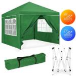  Pop-up összecsukható kerti pavilon 3×3 m, 4 oldalfal, vízálló (1290842)