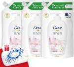Dove Folyékony Szappan Utántöltő Glowing 3x500ml + Ajándék Manikűr készlet