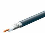 Somogyi Elektronic S 6TSV/BK koax kábel, 75 Ohm, PVC és PE szigetelés, réz bevonatú acél ér, alumínium + PET fólia 96 szál aluharisnya, 305m, fekete - pepita