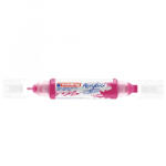edding Akril marker 2-3mm, és 5-10mm, 3D kétvégű 5400 magenta (7580247011) (7580247011)